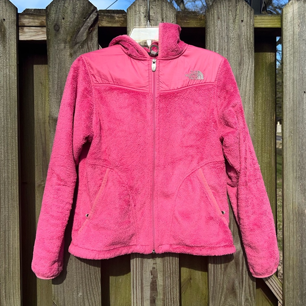 The North Face pink fleece jacket